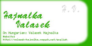 hajnalka valasek business card